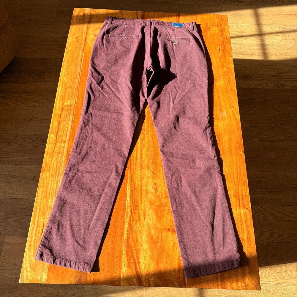Mugsy Men's Maroon "Ports" Dress Pants  Size 35x34 - Picture 2 of 4